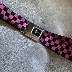 Pink belt from my emo phase. Grandpa found it in a storage unit he bought.